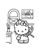 coloriage hello kitty telephone